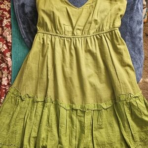 SHEIN Olive Green Midi Dress